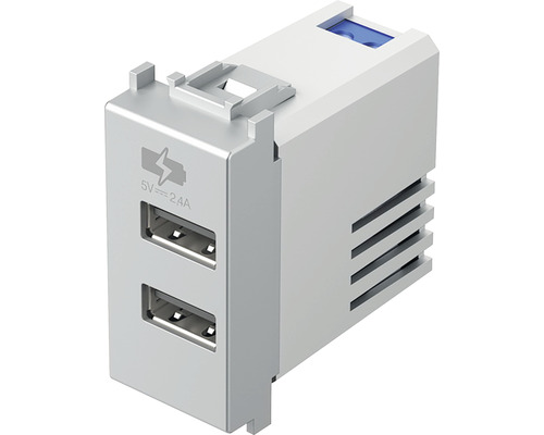 Priză USB cu două porturi pentru montaj încastrat