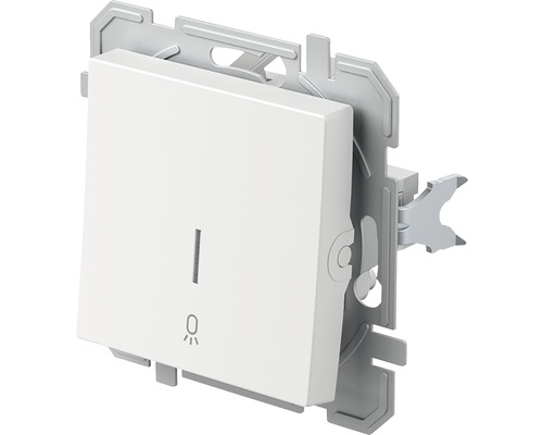 Întrerupător electric cu element de acționare și cadru de fixare