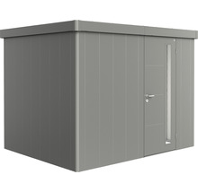 Magazie metalică de grădină cu ușă și fereastră