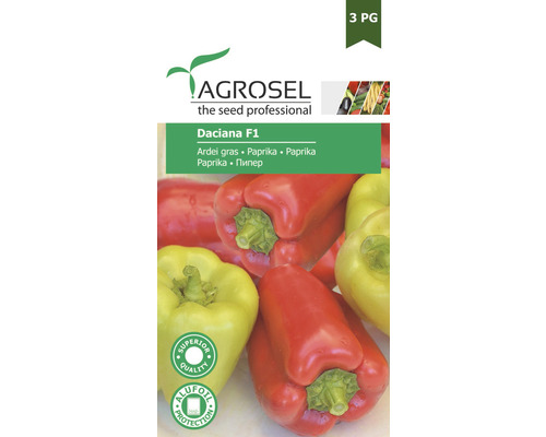 Semințe legume Agrosel ardei gras Daciana F1 PG3