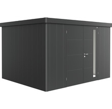 Căsuță de grădină din metal cu ușă și fereastră