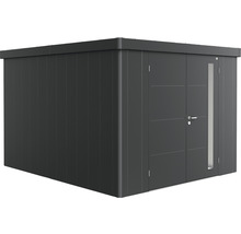 Cabină de grădină modernă din metal, cu ușă și fereastră