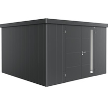 Cabină de grădină metalică cu ușă și fereastră laterală