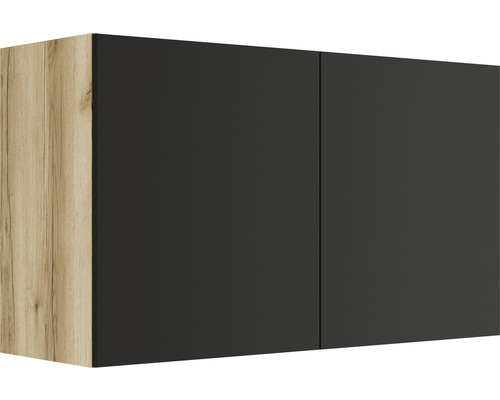 Dulap de perete cu două uși și decor din lemn