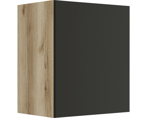 Dulap de perete cu decor din lemn și suprafață netedă