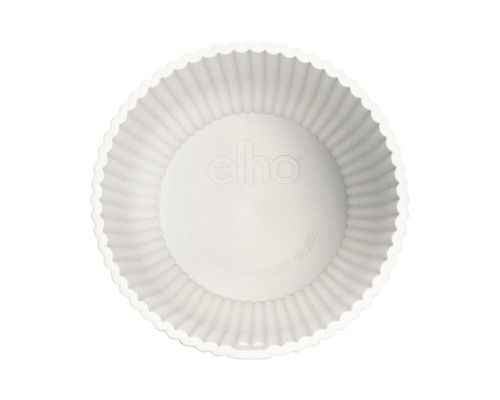 Ghiveci rotund din plastic cu margine ondulată