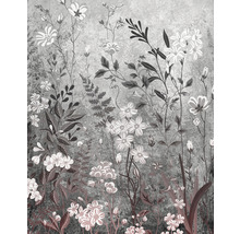 Tapet cu model floral pe un fundal texturat