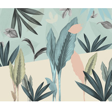Ilustrație cu diverse frunze tropicale