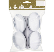 Patru suporturi pentru lumânări tip pastilă într-un ambalaj