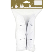 Pachet cu patru evantaie albe de hârtie pentru decorare