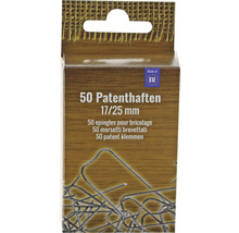 Pachet cu 50 de cleme brevetate, 17/25 mm