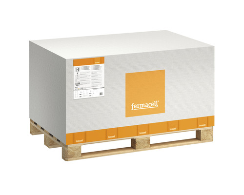 Paletă cu plăci din fibre de gips Fermacell