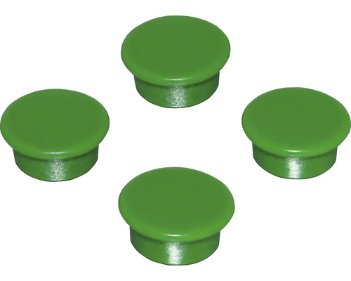 Magneți de organizare Industrial 18mm verde, set 4 bucăți