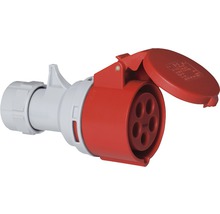 Cuplă pentru ștecher trifazic PCE 32A roșie, pentru exterior IP44