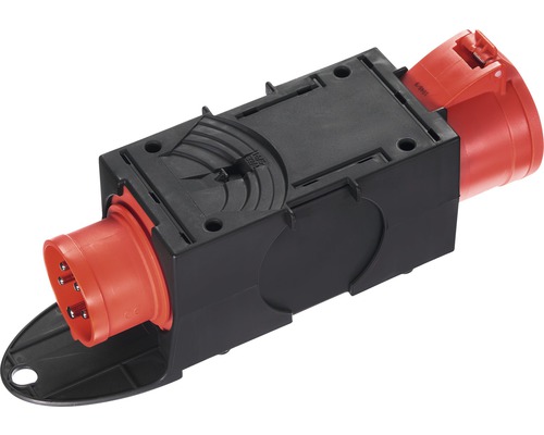 Adaptor trifazic PCE 16A -> 32A (tată-mamă), pentru exterior IP44 Adaptor trifazic PCE 16A -> 32A (tată-mamă), pentru exterior IP44