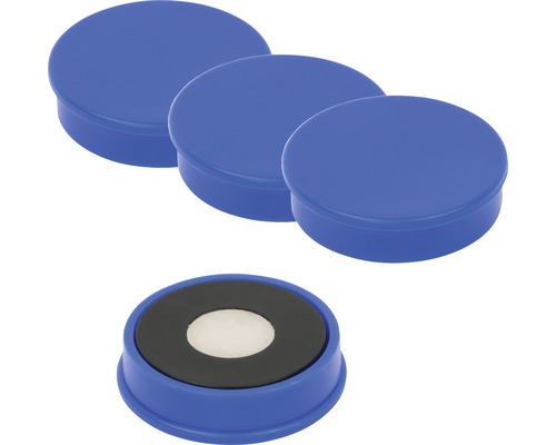 Patru magneți rotunzi albaștri