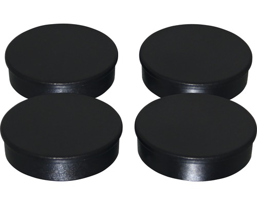 Magneți de organizare Industrial 30mm negru, set 4 bucăți