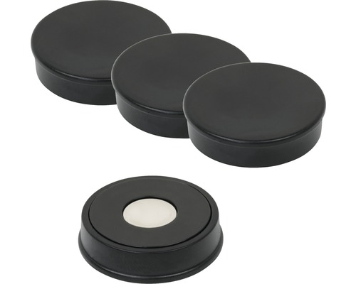 Patru glisiere negre pentru mobilă