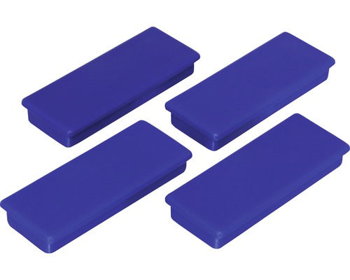 Magneți de organizare Industrial 55x22,5mm albastru, set 4 bucăți