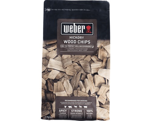 Aşchii pentru afumare Weber lemn Hickory 700 g Pachet de așchii de lemn Weber Hickory pentru fumat