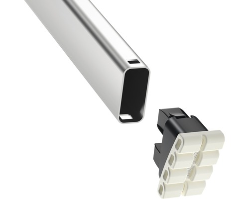 Profil din aluminiu cu conector din plastic pentru montaj