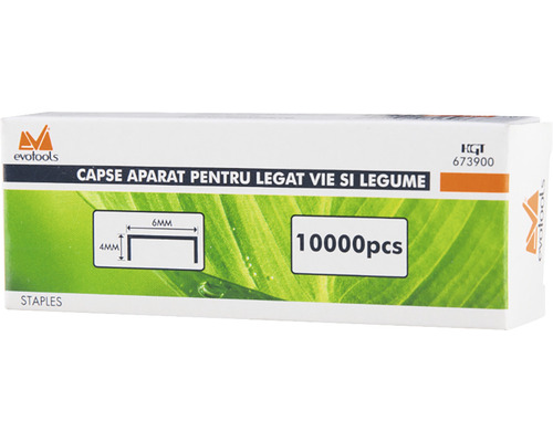 Pachet de capse pentru aparat de legat, 6 mm lățime, 4 mm înălțime, 10000 bucăți