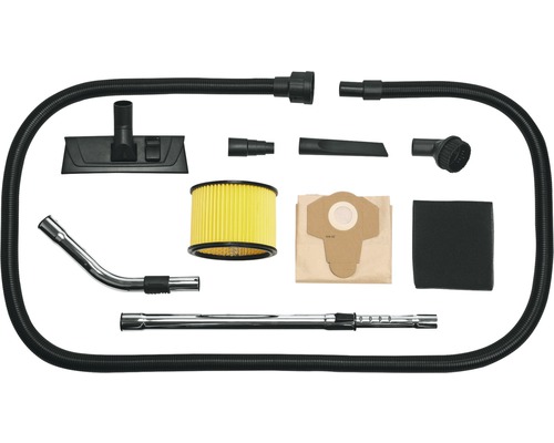 Set de accesorii pentru aspirator cu furtun, duze, filtru și sac pentru aspirator