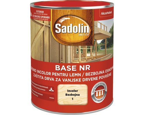 Grund pentru lemn Sadolin Base incolor 0,75 l Sadolin grund pentru lemn de exterior, incolor