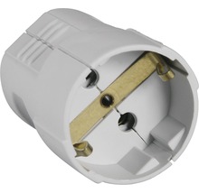 Fișă cu contact de protecție din plastic cu elemente metalice