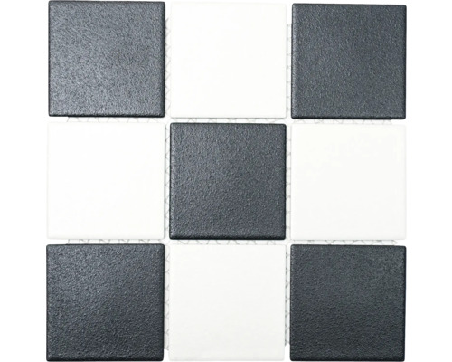 Mozaic piscină ceramic RAT 148 alb/negru 30x30 cm