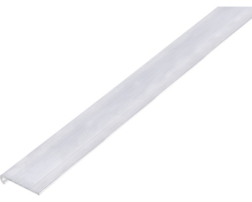 Cornier aluminiu Alberts 26x6x1,3 mm, rotunjit, lungime 2m Profil din plastic