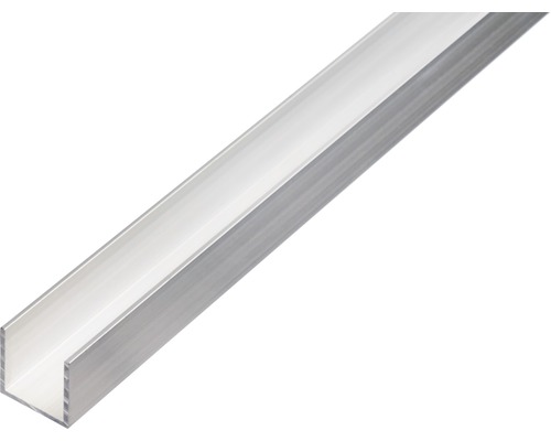 Profil aluminiu tip U Alberts 25x25x25x2 mm, lungime 1m