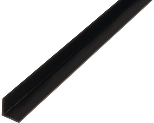 Cornier plastic Alberts 10x10x1 mm, lungime 2,6m, negru