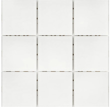 Mozaic ceramic alb mat 30x30 cm