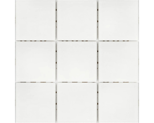 Mozaic ceramic alb mat 30x30 cm
