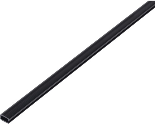 Profil protecție margini Alberts 7x0,5 mm, lungime 1m, plastic negru
