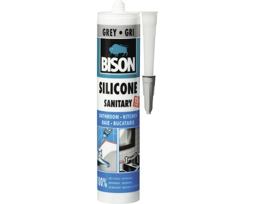 Silicon sanitar Bison gri 280 ml