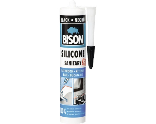 Silicon sanitar Bison negru 280 ml