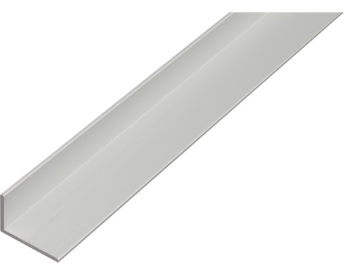 Cornier aluminiu Alberts 30x15x2 mm, lungime 2m, eloxat Profil unghiular din plastic