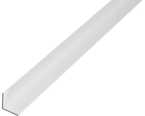 Cornier aluminiu Alberts 25x25x1,5 mm, lungime 2,6m, alb