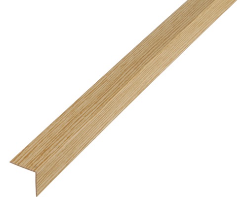 Cornier plastic Alberts 20x20x1,5 mm, lungime 1m, nuanță stejar Profil colțar din lemn