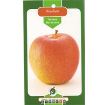 Măr Braeburn pe un ambalaj de produs pentru Hornbach