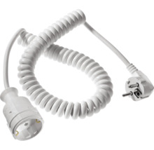 Cablu spiralat extensibil cu fișă și cuplă