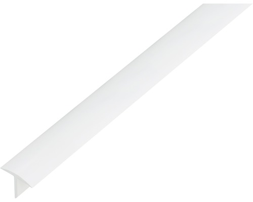 Profil plastic tip T Alberts 25x18x1,5 mm, lungime 2,6m, eloxat Profil de finisare din plastic