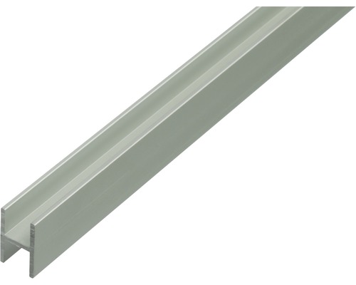 Profil aluminiu tip H Alberts 19x30x1,5 mm, lungime 1m, eloxat