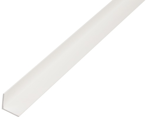 Cornier plastic Alberts 50x50x1,2 mm, lungime 1m, alb