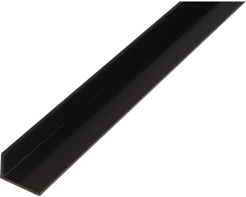 Cornier plastic Alberts 30x20x3 mm, lungime 2,6m, negru Profil unghiular