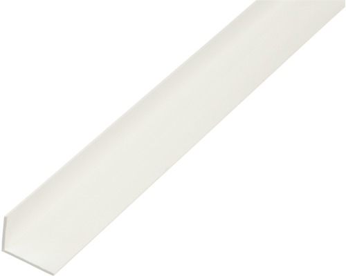 Cornier plastic Alberts 40x10x2 mm, lungime 2,6m, alb