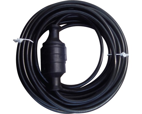 Prelungitor electric 10m 3600W negru, cablu din PVC