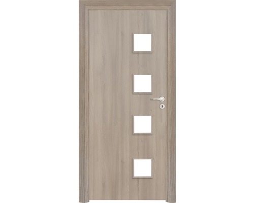 Foaie de ușă Classen frasin maro Modena 4 MDF 203,5x84,4 cm stânga